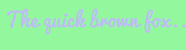 Image with Font Color BDBCF9 and Background Color 93F79E